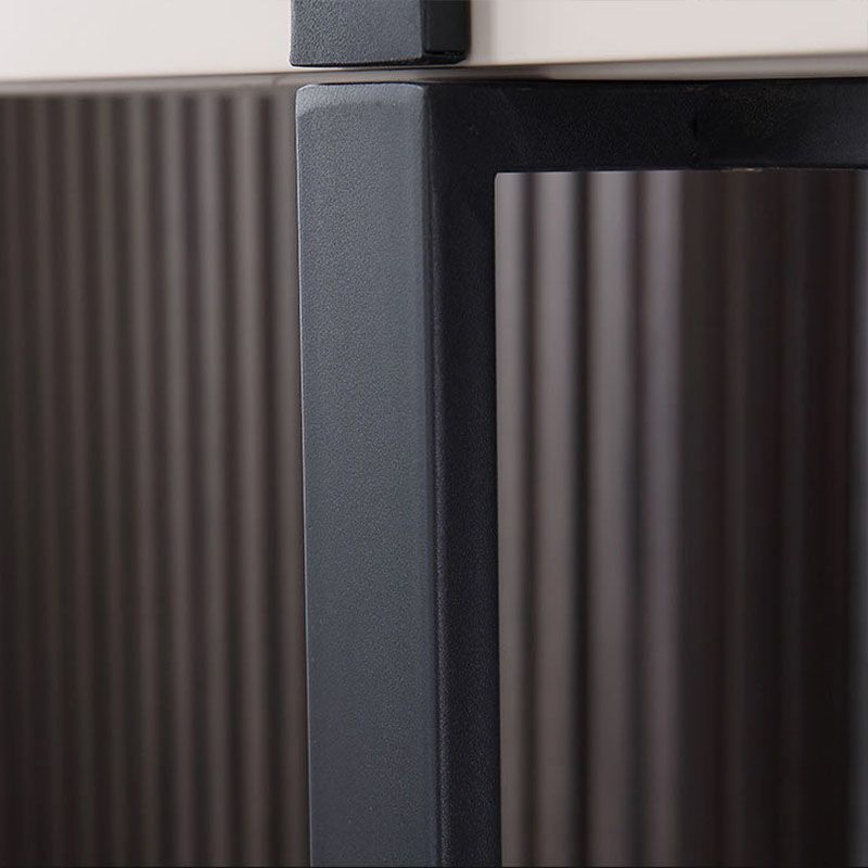 Tavolo da toeletta da 2-cadder in pietra top di pietra contemporanea in bianco