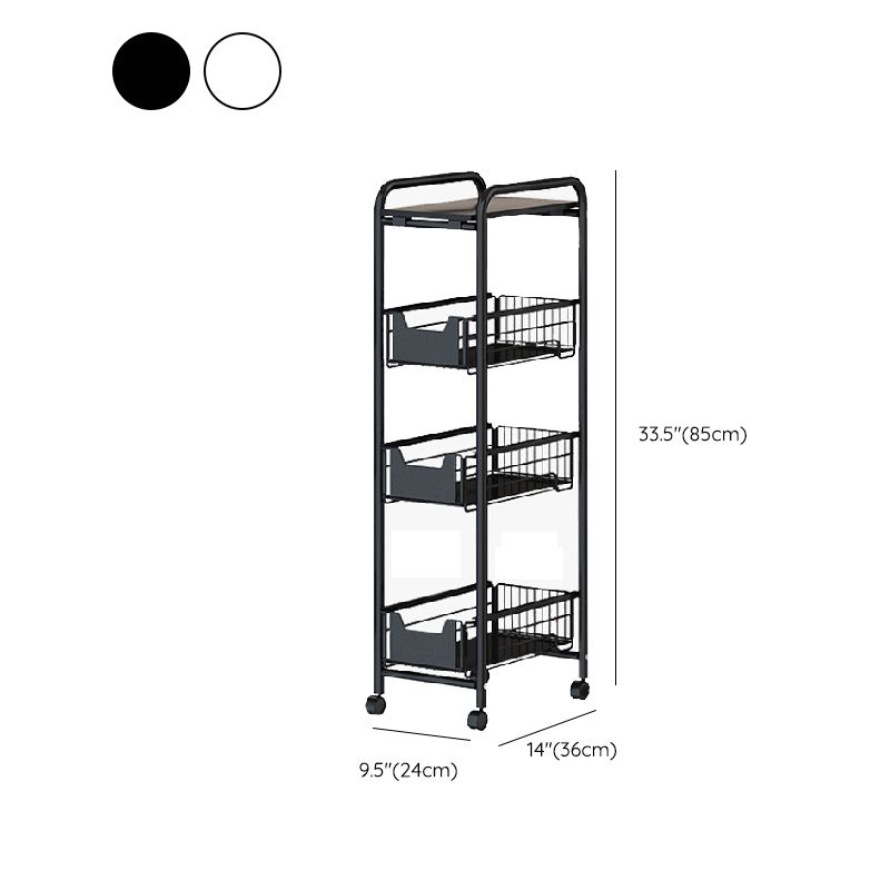 9.5"L x 14"W x 33.5"H Home Dining Metal Prep Table with Basket Open Storage Prep Table