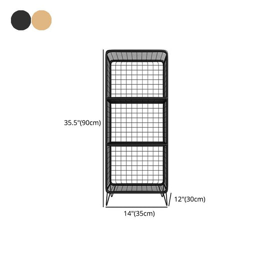 Glam Iron Standard Bookshelf Gold and Black Vertical Bookcase for Bedroom Clearhalo 'Bookcases' 'furn' 'furn_bookcases' 'Furniture' 'furniture_bookcases' 'Office Furniture' 1200x1200_1e47f912-c7bf-4597-9f40-61469e9ef2ba