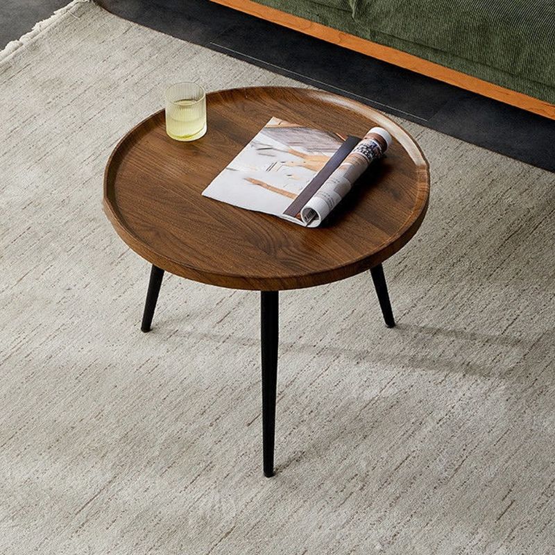 Modern Wood Coffee Table Four-Leg Accent Table in White/Brown/Black Clearhalo 'Coffee & Accent Tables' 'Coffee Tables' 'coffee_tables' 'furn' 'furn_coffee_tables' 'Furniture' 'Living Room Furniture' 1200x1200_1e49636a-7c1d-47a3-a7ab-9780375def7e