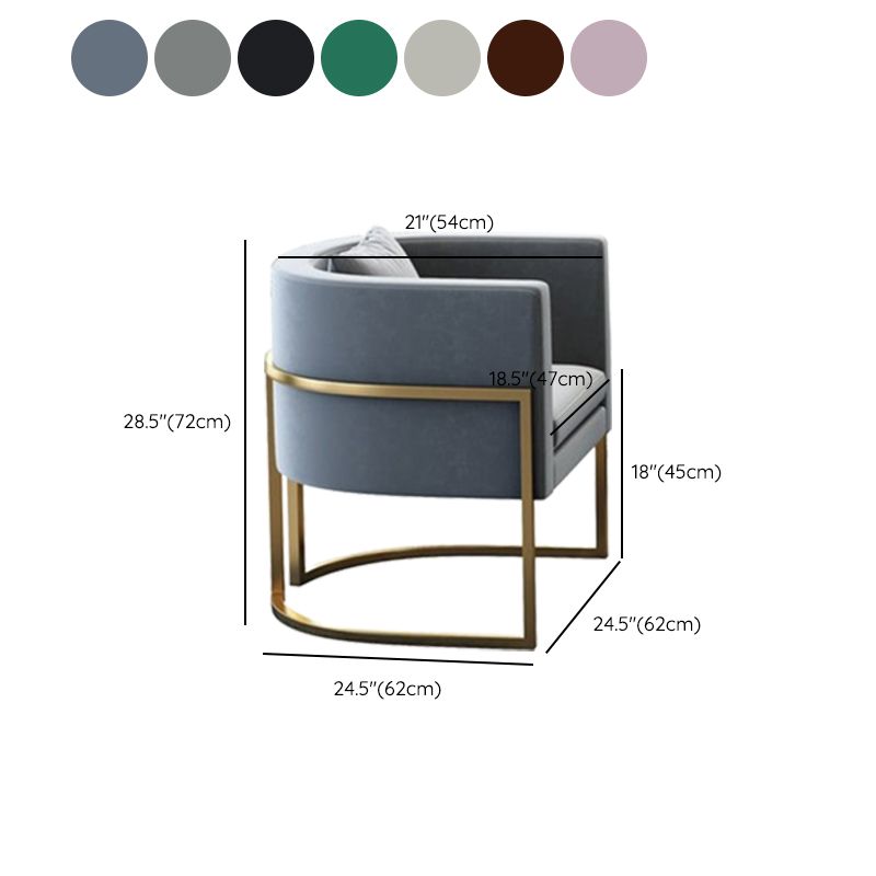 Parsons Arm Chair Leather Indoor Dining Chair with Gold Frame Clearhalo 'Dining Chairs' 'Dining Tables & Seating' 'dining_chair' 'furn' 'furn_dining_chair' 'Furniture' 'Kitchen & Dining Furniture' 1200x1200_1e497b13-83ca-4666-aa44-90748d17ca99