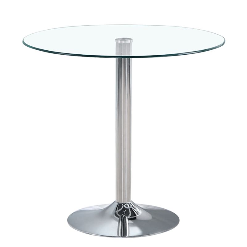 Round GlassTransparent Dining Table Simplicity Pedestal Table for Dining Room Clearhalo ' dining_table' 'Dining Tables & Seating' 'Dining Tables' 'furn' 'furn_dining_table' 'Furniture' 'furniture_dining_table' 'Kitchen & Dining Furniture' 'kitchen&dining_furn' 'kitchen' 'kitchen_dining_table' 1200x1200_1e499d49-ba2a-4257-83ce-0fb3950cd6c1