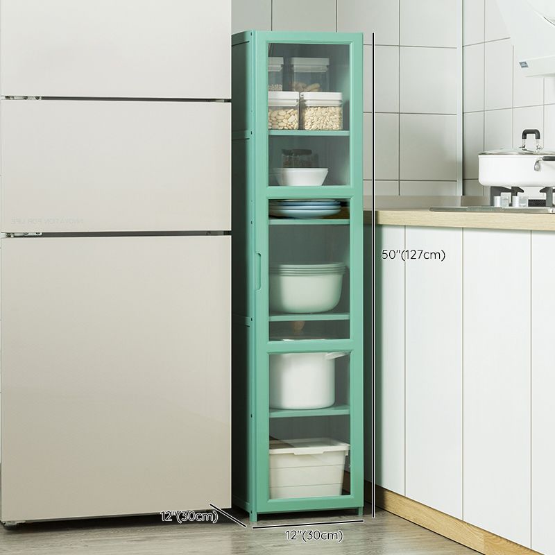 Green Dining Server with Adjustable Shelves Bamboo Buffet Server Clearhalo 'buffet_sideboard' 'Buffets & Sideboards' 'furn' 'furn_buffet_sideboard' 'Furniture' 'Kitchen & Dining Furniture' 1200x1200_1e4b15a4-0032-48a5-90fe-8302a8cb03bd