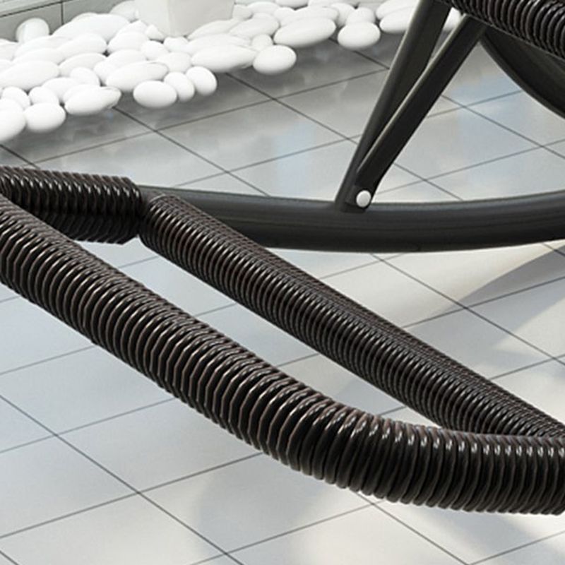 Modern Spindle Rattan Rocking Chair Metal Frame Wheel Handrail Design Rocker Chair Clearhalo 'Chairs & Seating' 'furn' 'furn_rocking_chairs' 'Furniture' 'Living Room Furniture' 'Rocking Chairs' 'rocking_chairs' 1200x1200_1e4d4b67-4a7e-4314-831e-ca856ba038d8