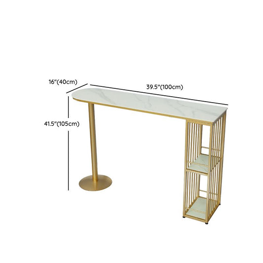 Modern Pub Table Set 1/2/3 Pieces Stone Bar table with Adjustable Stools