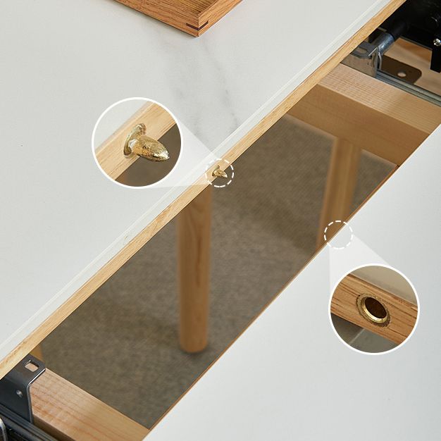 Rectangle Extendable Stone Dining Site Table Traditional Luxury Dinette Table with 4-foot Clearhalo ' dining_table' 'Dining Tables & Seating' 'Dining Tables' 'furn' 'furn_dining_table' 'Furniture' 'furniture_dining_table' 'Kitchen & Dining Furniture' 'kitchen&dining_furn' 'kitchen' 'kitchen_dining_table' 1200x1200_1e53b579-a023-4228-9cf8-0c2fa7562a66