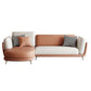 Faux Leather Pillow Top Arm Sectionals 37.4"H Cushion Back Sofa and Chaise Clearhalo 'furn' 'furn_sectionals' 'Furniture' 'furniture_sectionals' 'Living Room Furniture' 'Sectionals' 1200x1200_1e5513e8-3bdb-4819-b17a-ffca885dec27