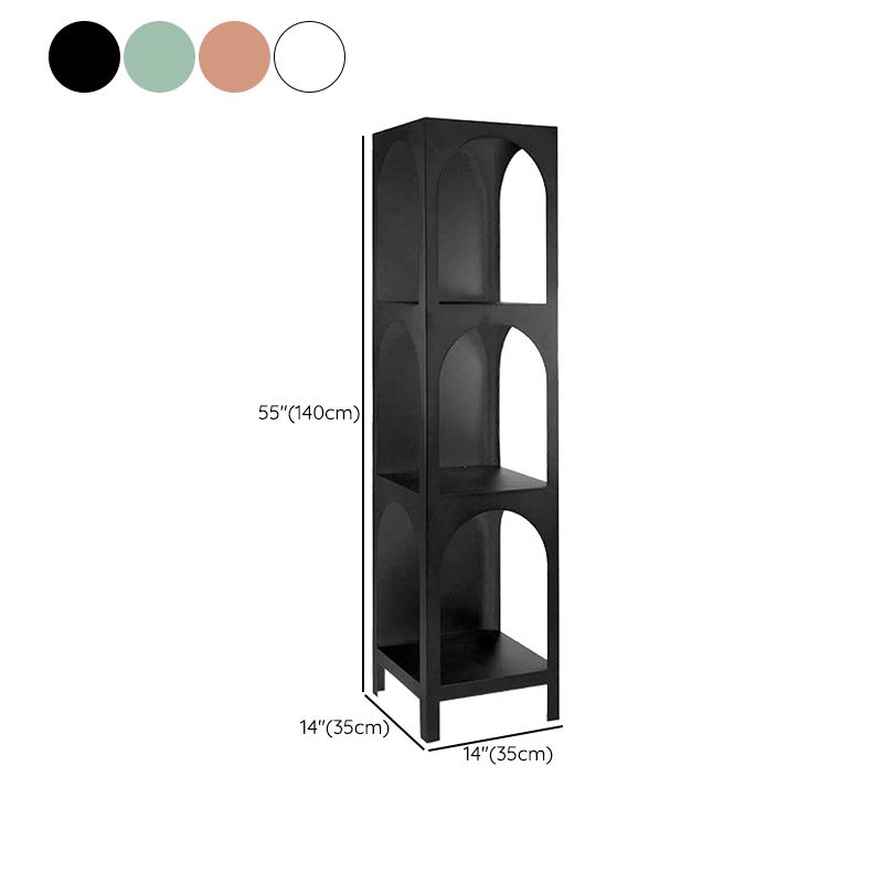 13.78 "W Scandinave antique finis final étagère bibliothèque en métal étagère avec étagères