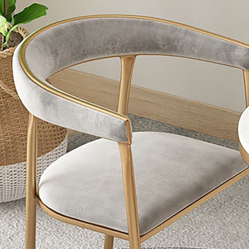 Glam Velvet Dining Room Chairs Metal Dining Side Arm Chairs for Restaurant Use Clearhalo ' kitchen&dining_furn' 'Dining Chairs' 'Dining Tables & Seating' 'dining_chair' 'furn' 'furn_dining_chair' 'Furniture' 'furniture_dining_chair' 'Kitchen & Dining Furniture' 'kitchen' 1200x1200_1e5657ee-172f-41fa-8dbf-60851b12951c