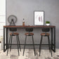 Industrial Trestle Wood Bar Wine Table Rectangle Bar Height Cocktail Table in Brown Clearhalo 'Bar Furniture' 'Bar Tables' 'bar_tables' 'furn' 'furn_bar_tables' 'Furniture' 'furniture_bar_tables' 'Kitchen & Dining Furniture' 1200x1200_1e56d82e-de40-48df-8f3d-ee7d58db6189