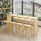 Glam Rectangle Bar Counter Table Wood Bar Counter Table for Home Clearhalo 'Bar Furniture' 'Bar Tables' 'bar_tables' 'furn' 'furn_bar_tables' 'Furniture' 'Kitchen & Dining Furniture' 1200x1200_1e56f8b8-4d30-4612-bd7d-3db5423dabbd