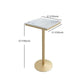 Stone Bar Dining Table Glam Bar Table with Pedestal for Dining Room Clearhalo 'Bar Furniture' 'Bar Tables' 'bar_tables' 'furn' 'furn_bar_tables' 'Furniture' 'furniture_bar_tables' 'Kitchen & Dining Furniture' 1200x1200_1e576a69-7bbd-44e4-b3a2-c0614e94fba5