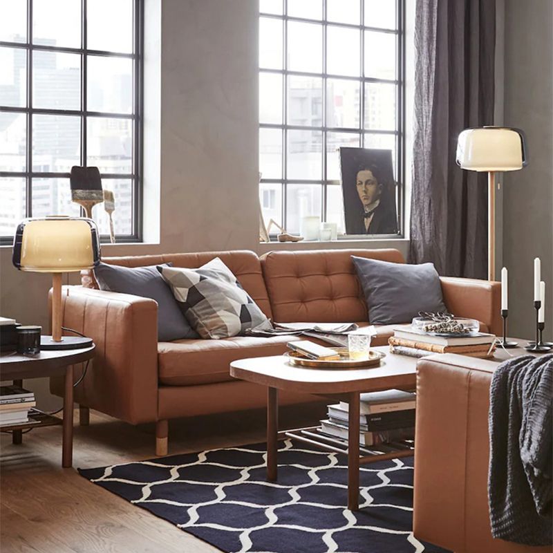 Square Arm Tufted Faux Leather Furniture Sectionals in Brown Clearhalo 'furn' 'furn_sectionals' 'Furniture' 'furniture_sectionals' 'Living Room Furniture' 'Sectionals' 1200x1200_1e582034-0384-4900-b7e4-550ec9985d70