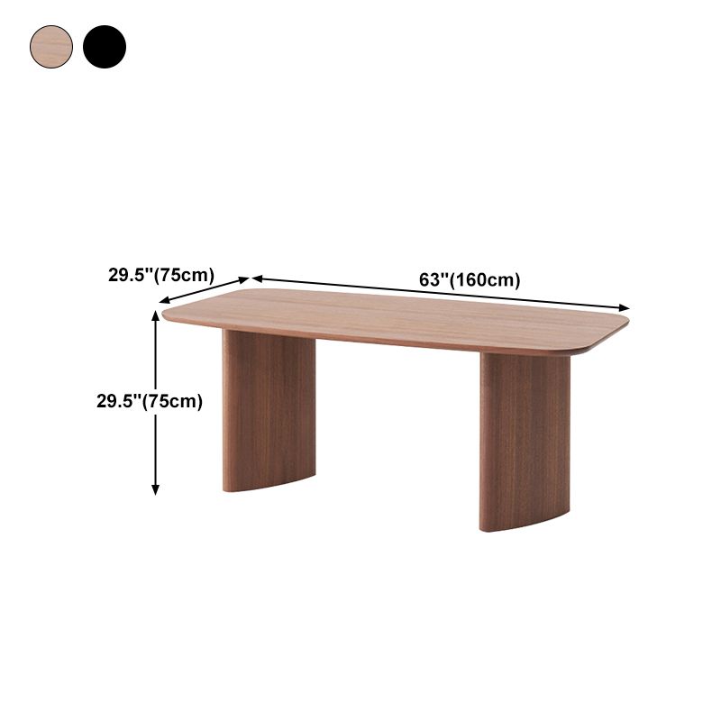 Solid Wood Curved Work Table Home Office Modern Writing Desk Clearhalo 'furn' 'furn_office_desk' 'Furniture' 'furniture_office_desk' 'Office Desks' 'Office Furniture' 'office_desk' 1200x1200_1e58ce77-4095-47ec-95af-e56ef376172d