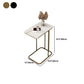 Rectangular C Side End Table Minimalist Slate Side End Table