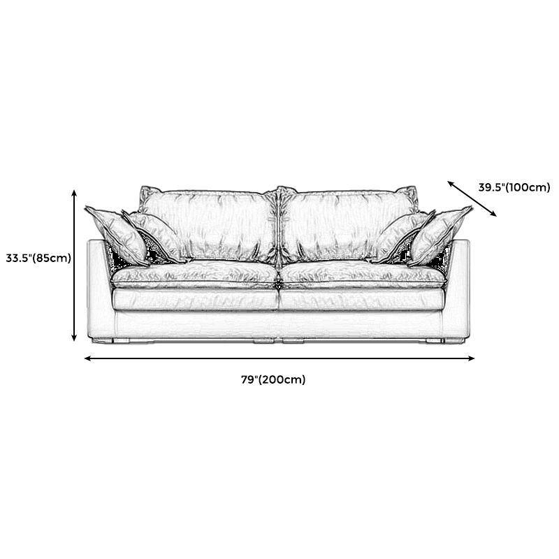 Black Stain Resistant Contemporary Faux Leather Square Arm Sofa with Bolster Pillows Clearhalo 'furn' 'furn_sofas' 'Furniture' 'furniture_sofas' 'kitchen' 'kitchen_sofas' 'Living Room Furniture' 'Sofa' 'sofas' 1200x1200_1e5d5f38-e122-4e7c-8add-ec77a73f8197