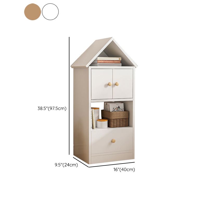 Standaard gesloten back -boekenplank Engineered Wood Scandinavian boekenkast