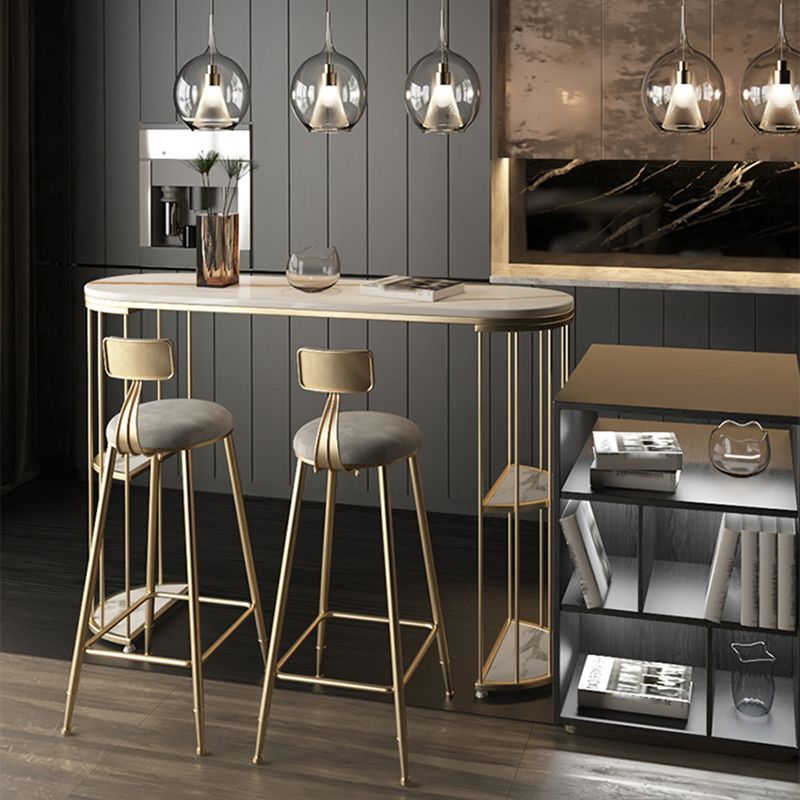 Contemporary Storage Bistro Accent Dining Table Indoor Double Pedestal Patio Bar Table Clearhalo 'Bar Furniture' 'Bar Tables' 'bar_tables' 'furn' 'furn_bar_tables' 'Furniture' 'furniture_bar_tables' 'Kitchen & Dining Furniture' 1200x1200_1e60ba8b-89b8-48b9-9b43-871f1b6e1566