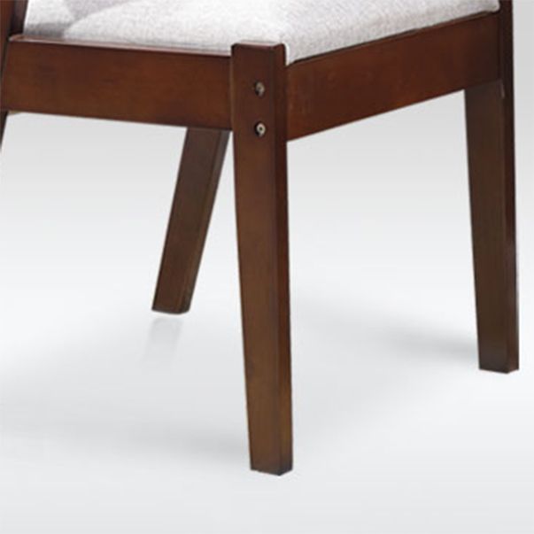 Eigentijdse stijl armstoel houten open rug eetstoelen voor binnen