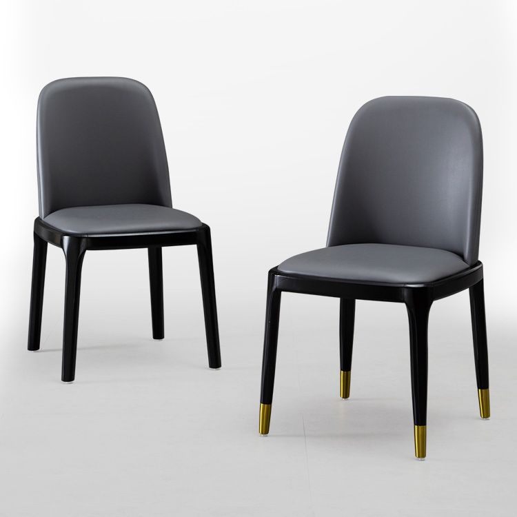 Industrial Style Solid Wood Dining Side Chair Leather Side Chair for Dining Room Clearhalo ' kitchen&dining_furn' 'Dining Chairs' 'Dining Tables & Seating' 'dining_chair' 'furn' 'furn_dining_chair' 'Furniture' 'furniture_dining_chair' 'Kitchen & Dining Furniture' 'kitchen' 1200x1200_1e6141bb-bcbe-42e6-a400-7925aaec3612