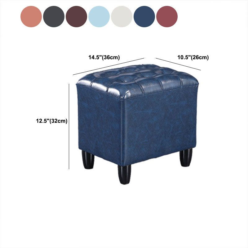 Fucile in pelle nera in pelle nera rettangolo colore puro standard interno