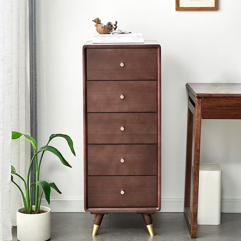 Cassa di accento in legno massiccio con cassetto un mobile laterale contemporaneo