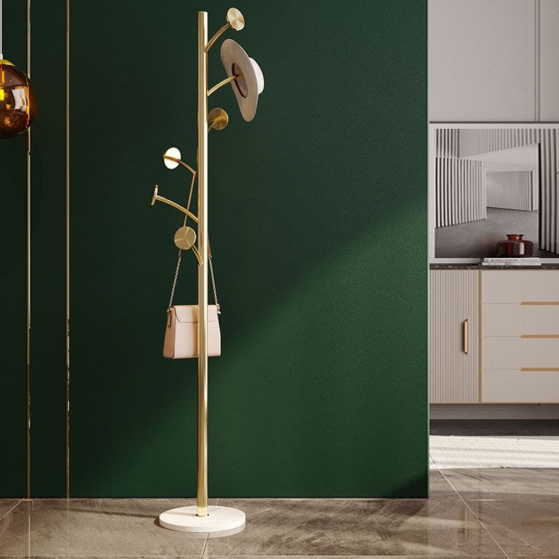 MODERNA IN ACCIAIO AUSCITALE STAND STANTE MONTRO MONTRO DELL'ALTA ALTA DEGLI 70,87 "con base di marmo