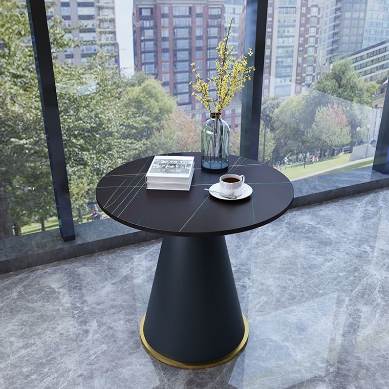 Round Table 23.6'' Dinette Table Traditional Luxury Dinner Room Table with Pedestal Casual Clearhalo ' dining_table' 'Dining Tables & Seating' 'Dining Tables' 'furn' 'furn_dining_table' 'Furniture' 'furniture_dining_table' 'Kitchen & Dining Furniture' 'kitchen&dining_furn' 'kitchen' 'kitchen_dining_table' 1200x1200_1e676f0f-12be-4568-9806-9ed994175f2e