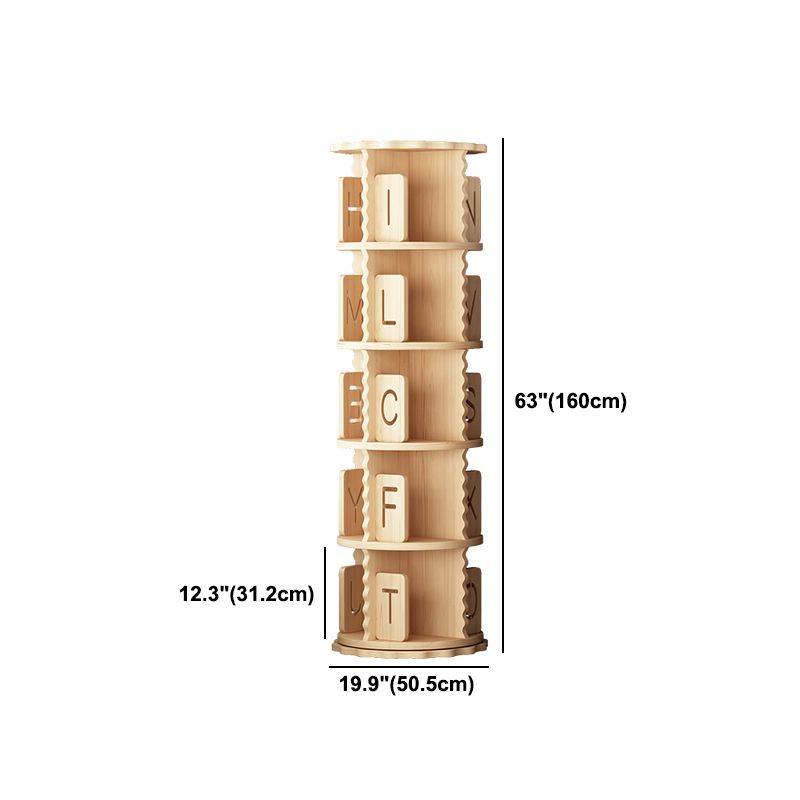 Contemporary Style Bookshelf Natural Solid Wood Bookcase for Home Office Clearhalo 'Bookcases' 'furn' 'furn_bookcases' 'Furniture' 'furniture_bookcases' 'Office Furniture' 1200x1200_1e67e0da-51e5-4e9e-b22c-01b5d3192928