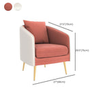 Zeitgenössischer Höhlenarm Standard -Sofa Rückenleder/Samtsofa