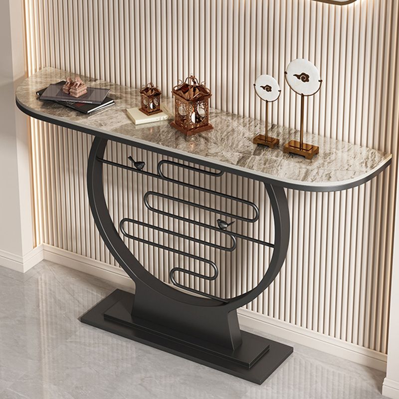 Tavolo da console moderna alta 31,5 pollici con 1 scaffale