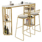 Stone Top Bar Dining Table Traditional Luxury Bar Table with Sled Base Clearhalo 'Bar Furniture' 'Bar Tables' 'bar_tables' 'furn' 'furn_bar_tables' 'Furniture' 'furniture_bar_tables' 'Kitchen & Dining Furniture' 1200x1200_1e6df7d2-c4c9-4a60-a9e4-5c10be2f5c36