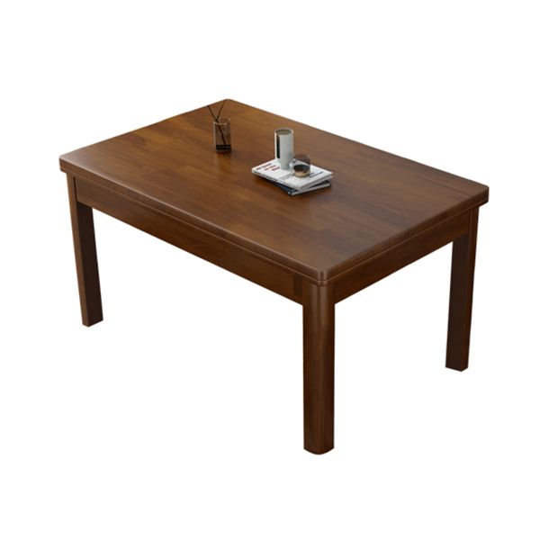 Fixed Traditional Solid Wood Top Kitchen Table Set of Brown Legs Base for Dining Room Clearhalo 'Dining Room Sets' 'Dining Tables & Seating' 'dining_room_set' 'furn' 'furn_dining_room_set' 'Furniture' 'furniture_dining_room_set' 'Kitchen & Dining Furniture' 'kitchen&dining_furn' 'kitchen' 1200x1200_1e720d4c-d61d-46a7-9d2d-bc92f665b5ba