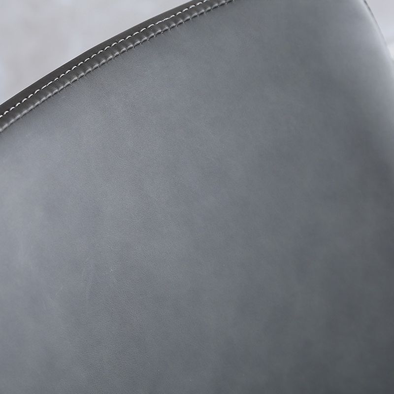 Industrial Style Faux Leather Side Chairs Arm Solid Back Dining Side Chair Clearhalo 'Dining Chairs' 'Dining Tables & Seating' 'dining_chair' 'furn' 'furn_dining_chair' 'Furniture' 'Kitchen & Dining Furniture' 1200x1200_1e7291ad-9686-4b8d-a0d7-5f5b77c9183b