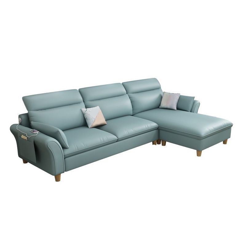 Flared Armesofa mit Ottomane und Lagerung für 3 Personen