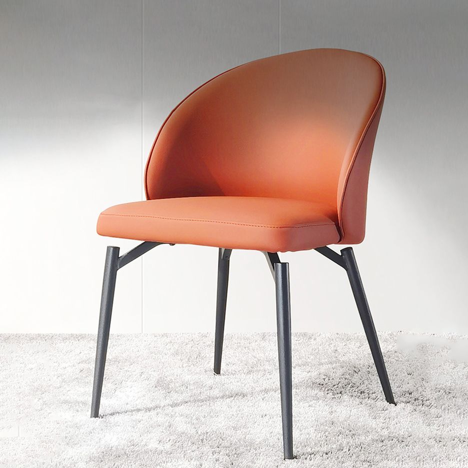 Nordic Metal Armless Dining Chairs Restaurant Open Back Dining Side Chair Clearhalo ' kitchen&dining_furn' 'Dining Chairs' 'Dining Tables & Seating' 'dining_chair' 'furn' 'furn_dining_chair' 'Furniture' 'furniture_dining_chair' 'Kitchen & Dining Furniture' 'kitchen' 1200x1200_1e74688a-a306-45ff-9d7f-bb1c4d5359fc