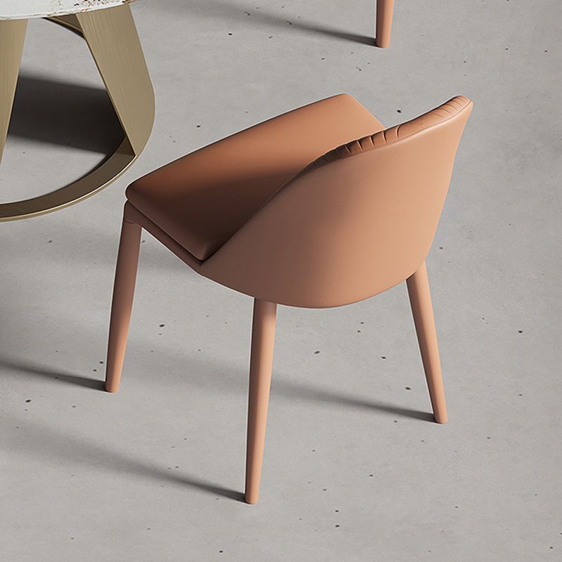 Contemporary Metal Dining Chair Dining Armless Chair for Restaurant Use Clearhalo 'Dining Chairs' 'Dining Tables & Seating' 'dining_chair' 'furn' 'furn_dining_chair' 'Furniture' 'Kitchen & Dining Furniture' 1200x1200_1e75b46a-4afb-48c0-acf7-5817171ec4e1