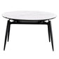 Stone Top Foldable Dining Table Set 1/2/5/7 Pieces White  Dining Set for Home
