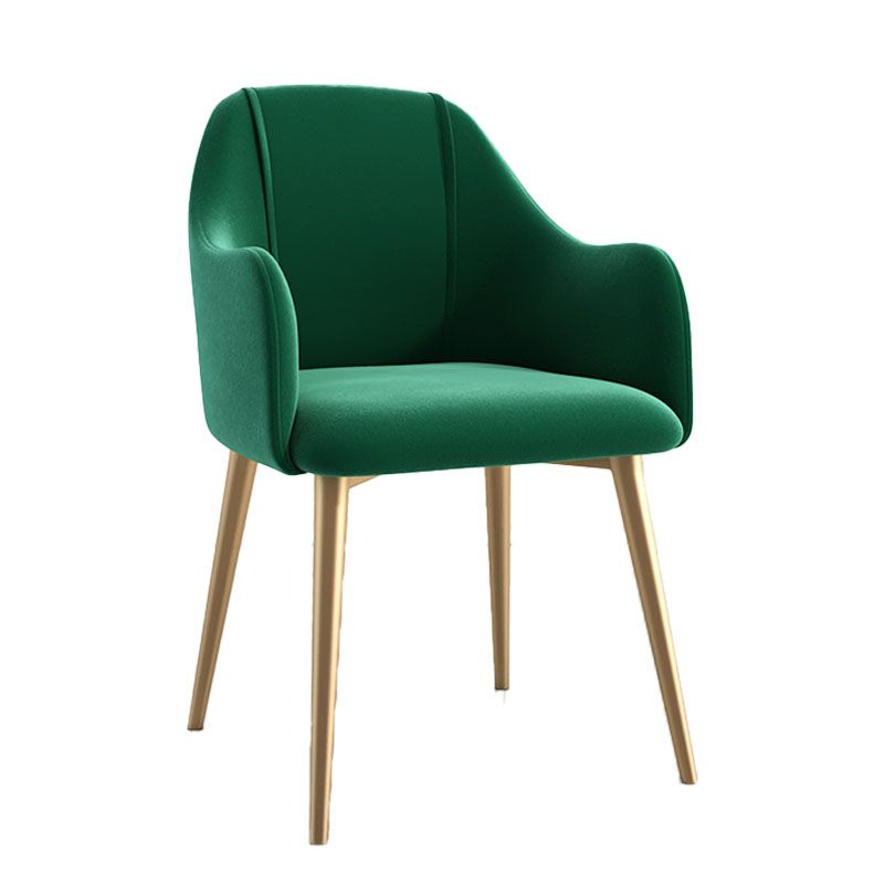 Glam Velvet Dining Room Chairs Arm Metal Dining Side Chair for Restaurant Use Clearhalo ' kitchen&dining_furn' 'Dining Chairs' 'Dining Tables & Seating' 'dining_chair' 'furn' 'furn_dining_chair' 'Furniture' 'furniture_dining_chair' 'Kitchen & Dining Furniture' 'kitchen' 1200x1200_1e7850df-61dc-4a5a-ba6b-cd01271029eb
