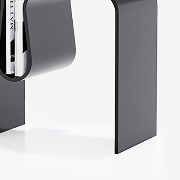 Plastic Sled End Table Rectangular Corner Table for Living Room