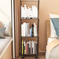 Industrial Geometric Bookcase Metal Closed Back Bookcase with Wheels Clearhalo 'Bookcases' 'furn' 'furn_bookcases' 'Furniture' 'furniture_bookcases' 'kitchen' 'kitchen_bookcases' 'Living Room Furniture' 'Office Furniture' 1200x1200_1e79784e-e6cd-4aa7-ae79-204deae8aa57