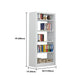 Rectangle Etagere Bookshelf Modern Metal Open Bookcase with Shelves