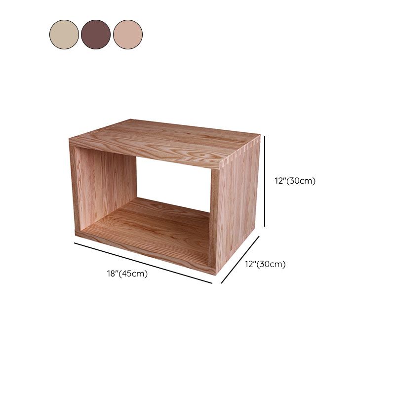 Open Back Cube boekenplank massief hout eigentijdse boekenkast voor thuis