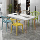 Modern Indoor-Outdoor Plastic Chair Patio Armless Wishbone Single Chair Clearhalo ' kitchen&dining_furn' 'Dining Chairs' 'Dining Tables & Seating' 'dining_chair' 'furn' 'furn_dining_chair' 'Furniture' 'furniture_dining_chair' 'Kitchen & Dining Furniture' 'kitchen' 1200x1200_1e7bb519-891d-4d17-882e-9a915b752680