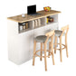 Table à manger de bar de style moderne Table de bar en bois rectangulaire pour la cuisine