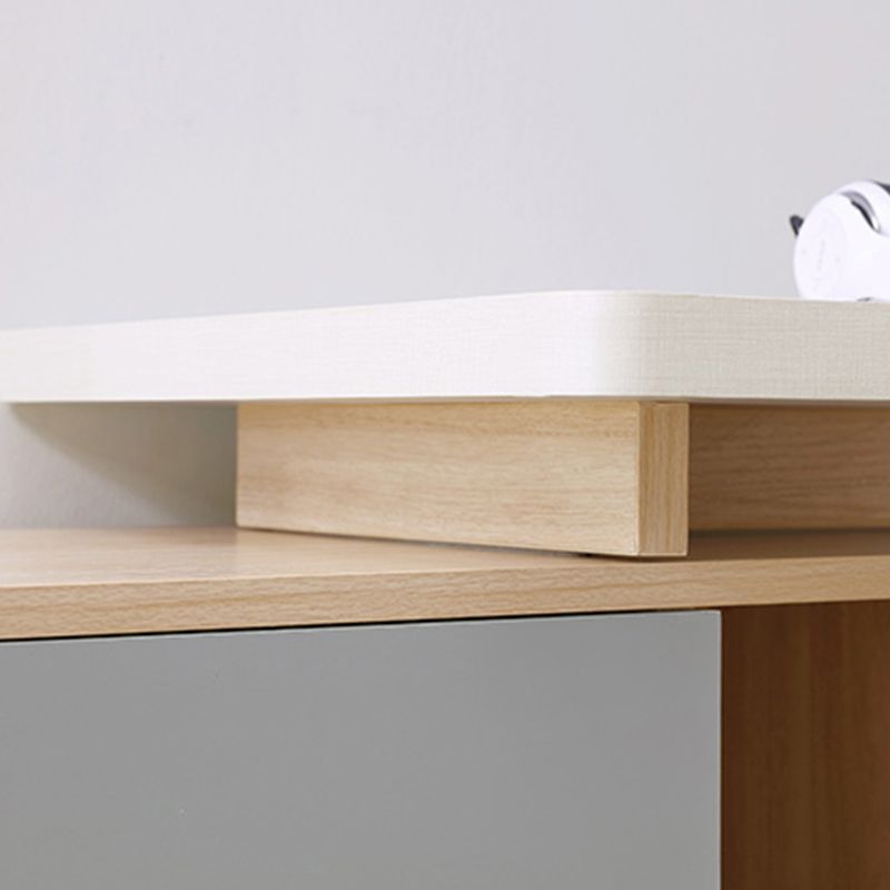 Modern Engineered Wood Office Desk Home Writing Desk with 3-drawer Clearhalo 'furn' 'furn_office_desk' 'Furniture' 'Office Desks' 'Office Furniture' 'office_desk' 1200x1200_1e7dde55-645b-423d-a69e-301a082869e2