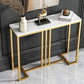 Glam Marble Console Table 12" W Rectangle Accent Table for Hall