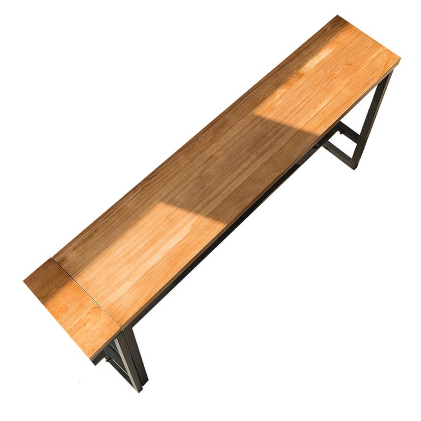 Pine Wood Bar Dining Table Industrial Bar Dining Table with Trestle Base Clearhalo 'Bar Furniture' 'Bar Tables' 'bar_tables' 'furn' 'furn_bar_tables' 'Furniture' 'furniture_bar_tables' 'Kitchen & Dining Furniture' 1200x1200_1e7f41ea-1039-4df6-ac25-25c8d545cea3