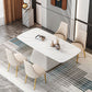 Glam 1/2/5/7 Pieces Dining Set Sintered Stone Dining Furniture for Home Use Clearhalo 'Dining Room Sets' 'Dining Tables & Seating' 'dining_room_set' 'furn' 'furn_dining_room_set' 'Furniture' 'furniture_dining_room_set' 'Kitchen & Dining Furniture' 'kitchen&dining_furn' 'kitchen' 1200x1200_1e7f60a4-e7fe-430f-aaba-376bcf851998