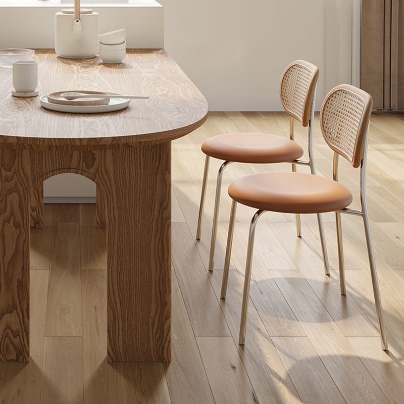 Modern Style Wooden Table Free Form Table with 3 Legs for Home Clearhalo 'Dining Tables & Seating' 'Dining Tables' 'dining_table' 'furn' 'furn_dining_table' 'Furniture' 'Kitchen & Dining Furniture' 1200x1200_1e7fb832-21aa-4673-ab62-6cf6ae22fbb8